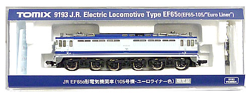 公式]鉄道模型(9193JR EF65-0形 電気機関車 (105号機・ユーロ