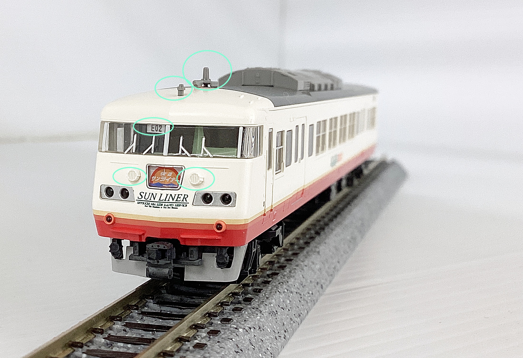クロモジ お得 まとめ売り 公式]鉄道模型(98586JR 117系近郊電車(サンライナー) 4両セット)商品