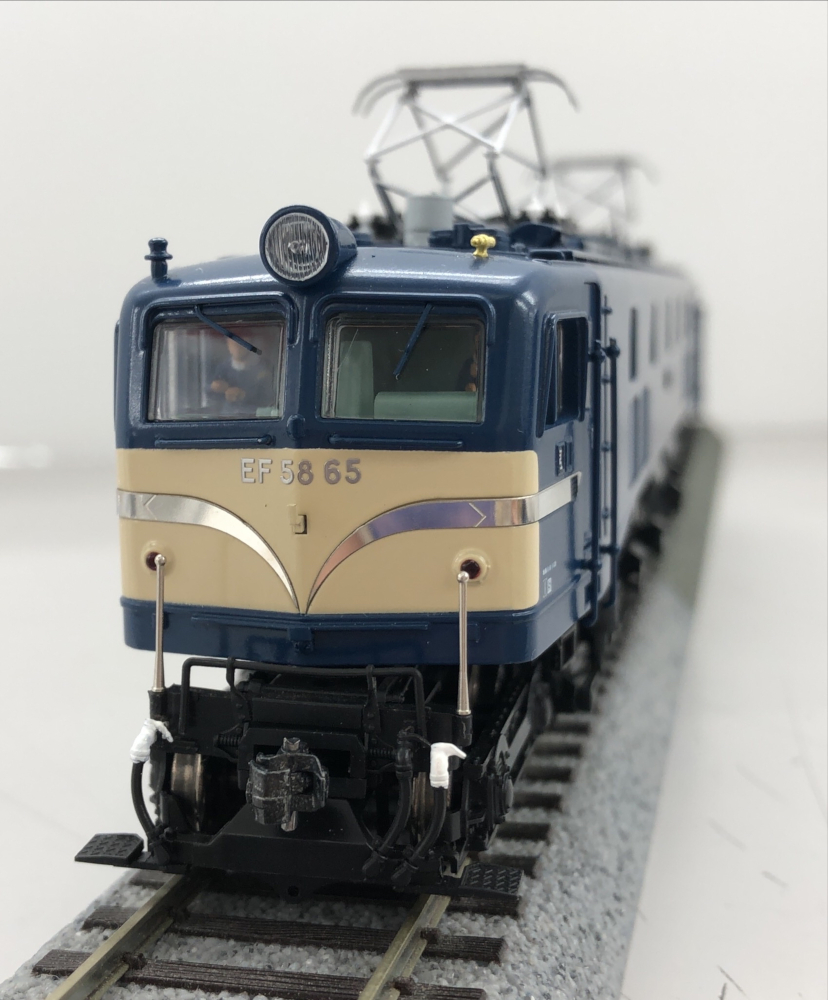 幅広type HOゲージ 72024 EF58 大窓 青/クリーム (警戒色) P型 ビニロックフィルター カンタム搭載 鉄道模型 電気機関車  鉄道模型