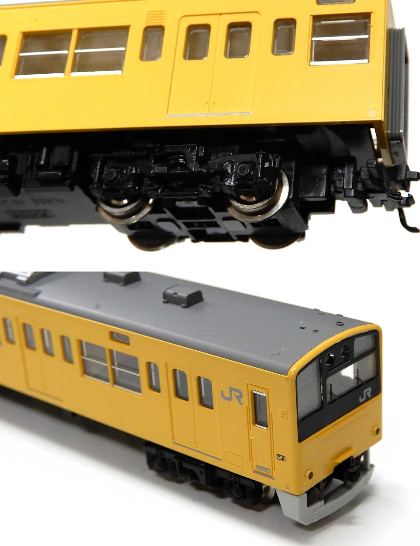 Kato 201系 総武緩行線 10両車体にステッカーと墨入れあり - 鉄道模型