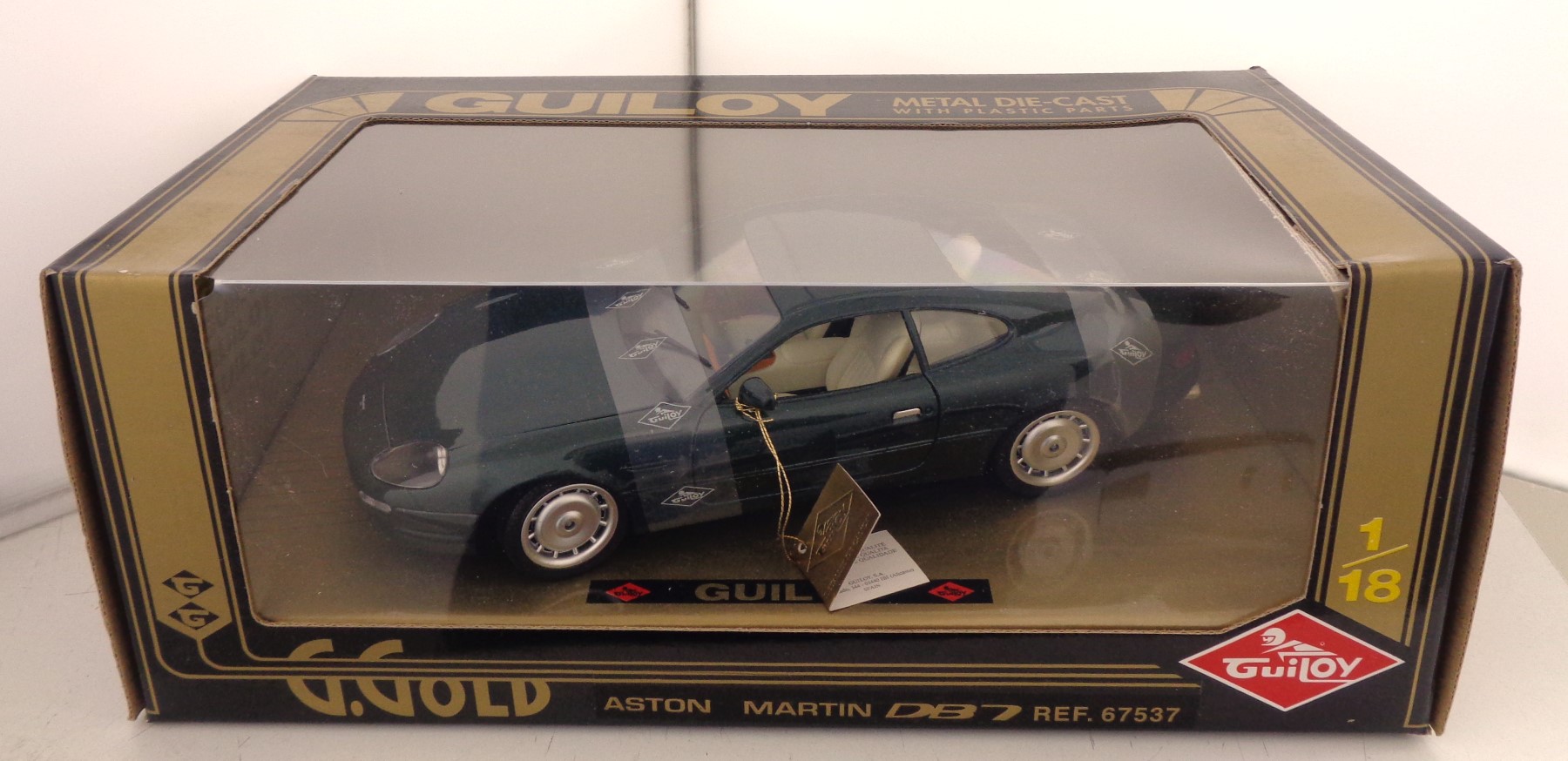 Aston Martin DB7 Bleu Metal Guiloy 1/18 Modèle Réduit Voiture Collection  Miniature - Guiloy | Beebs