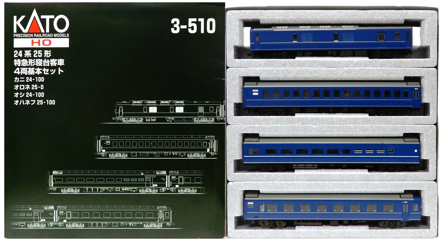公式]鉄道模型(3-51024系25形 寝台特急客車 4両基本セット)商品詳細 ...