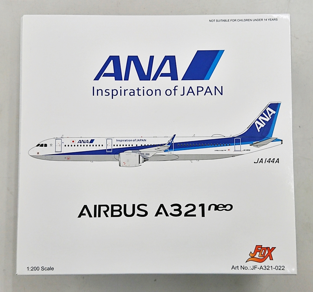 中古】ANA AIRBUS A321neo まるく JA144A 1/200 JFOX