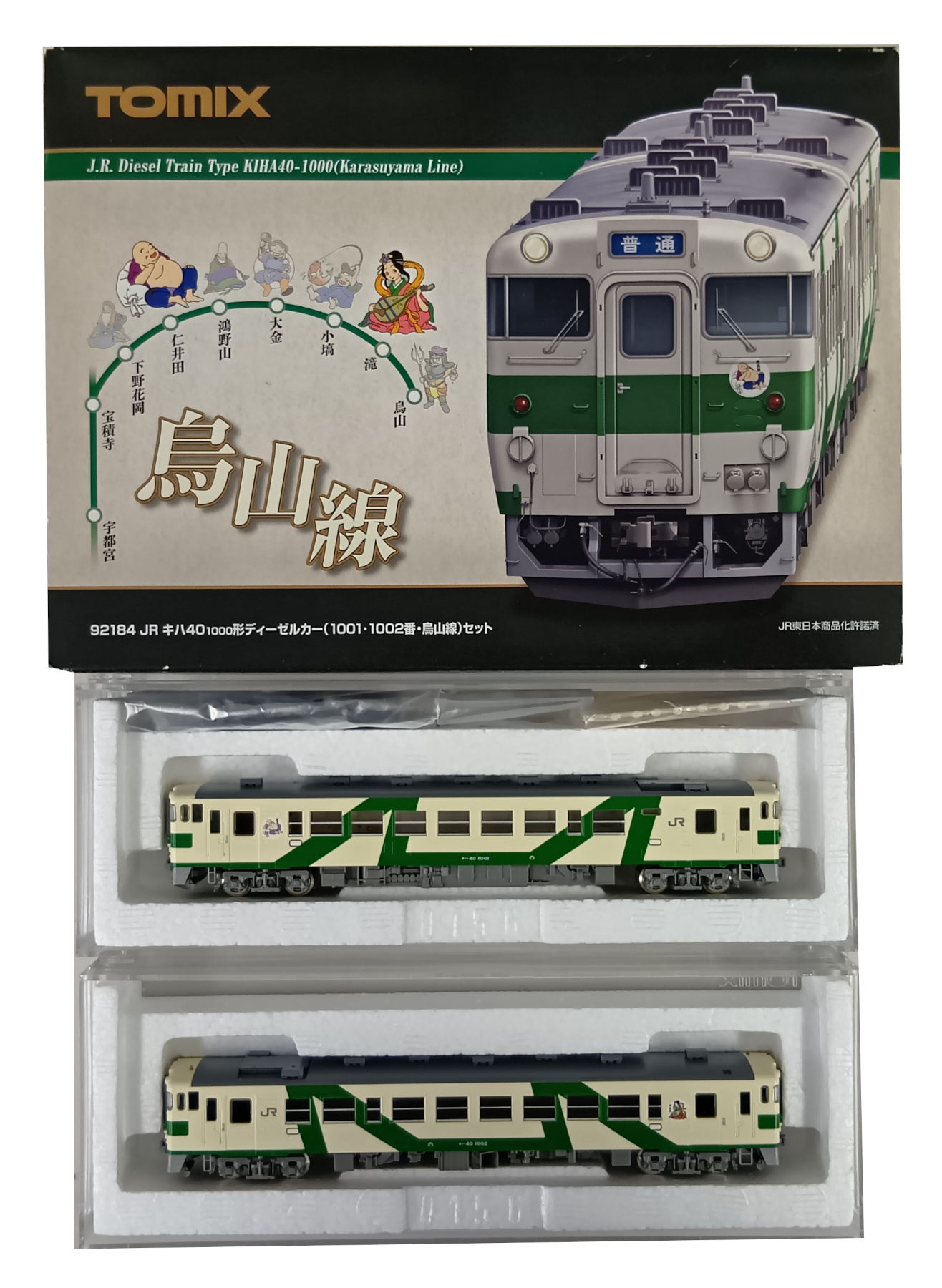 公式]鉄道模型(92184JR キハ40-1000形 ディーゼルカー (1001・1002番
