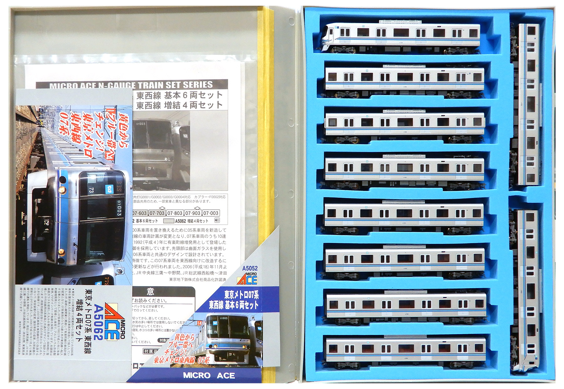 公式]鉄道模型(A5052+A5062東京メトロ07系 東西線 基本+増結 10両