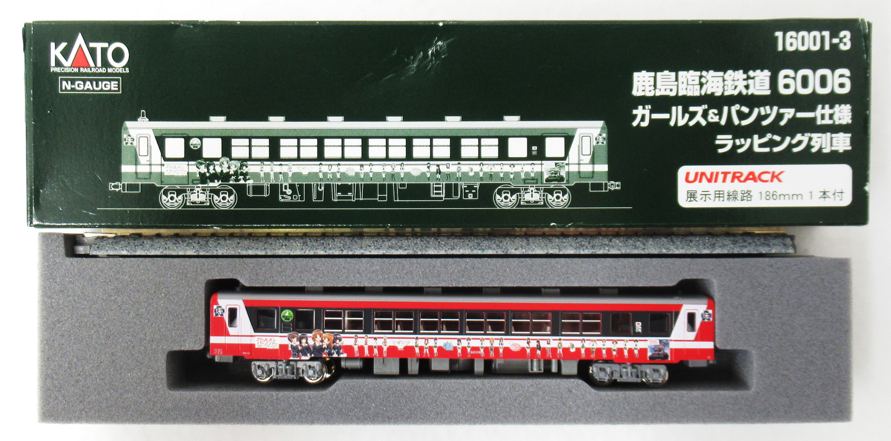 公式]鉄道模型(16001-3鹿島臨海鉄道6006 ガールズ＆パンツァー仕様