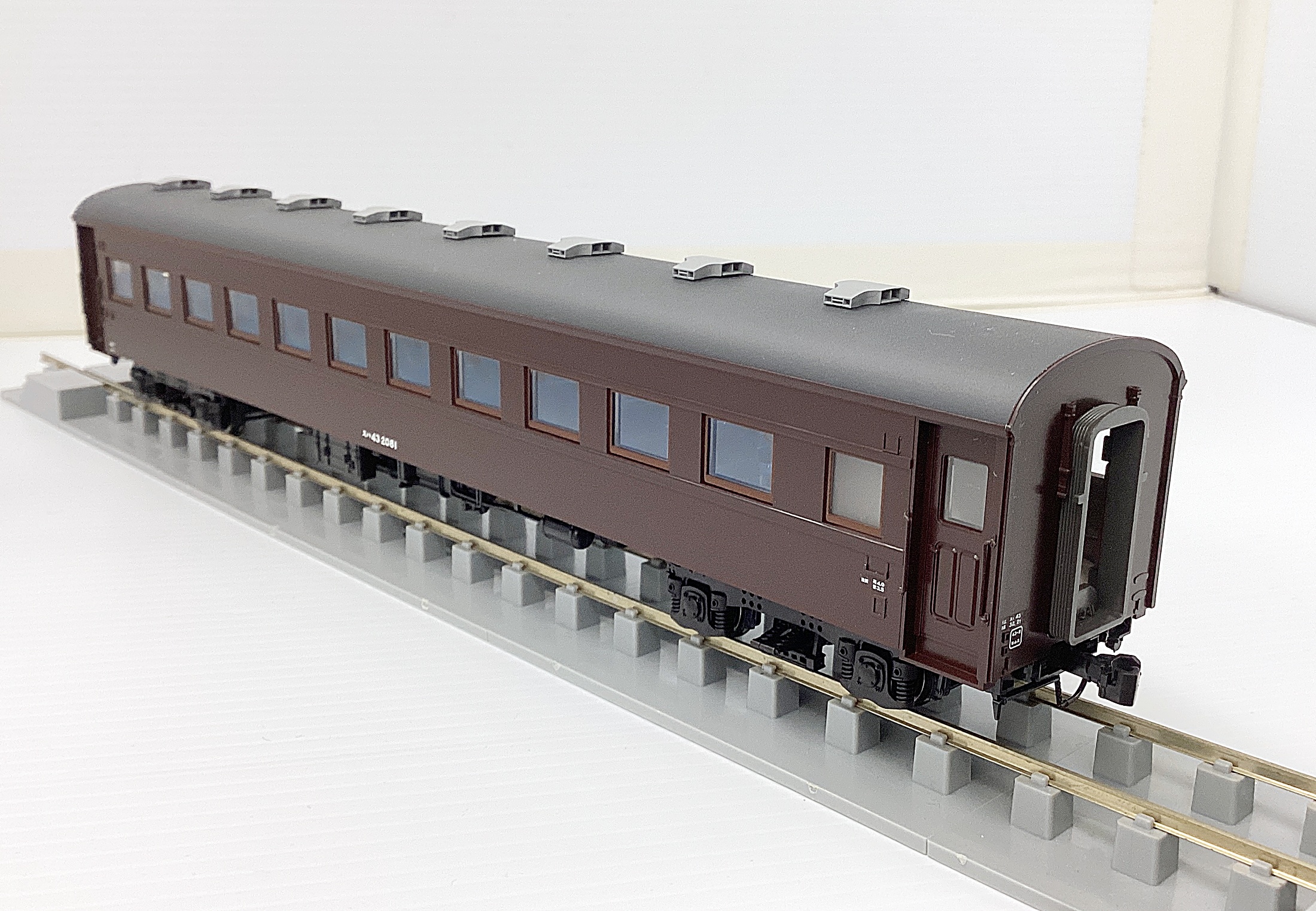 KATO HO 1-506 旧客車 スハ43（茶色） 室内灯付き 2両セット ジャンク