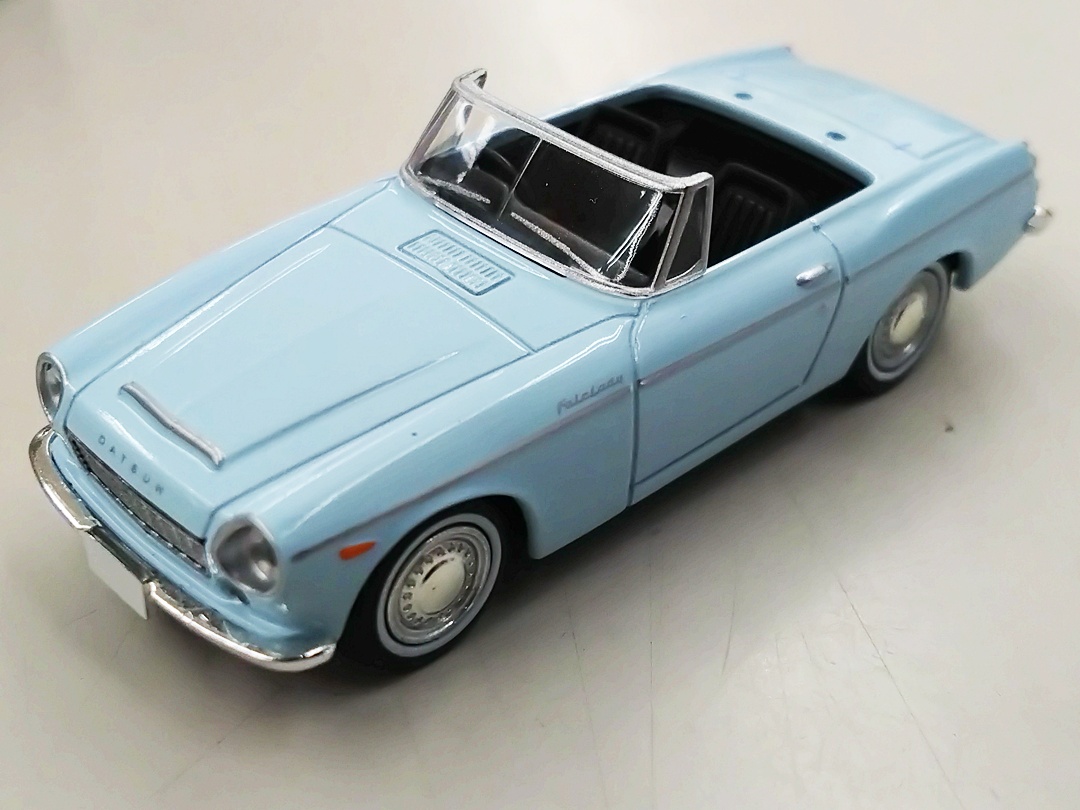 1／10くらい３５センチデュエットライトブルー ミニカー 本体　duet 非売品 公式]TOY(トミカリミテッドヴィンテージ LV-130b ダットサン