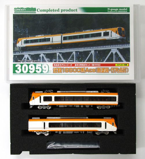 公式]鉄道模型(30959近鉄16600系 Ace (新塗装行先点灯) 2両編成基本 