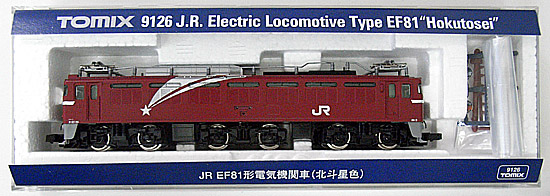 公式]鉄道模型(9126JR EF81形 電気機関車 (北斗星色))商品詳細｜TOMIX 