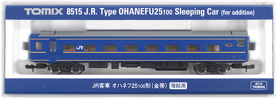 公式]鉄道模型(8515JR客車 オハネフ25 100形 (金帯) 増結用)商品詳細