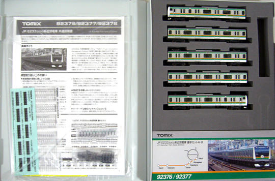 公式]鉄道模型(92377JR E233-3000系 近郊電車 5両基本セットB)商品詳細