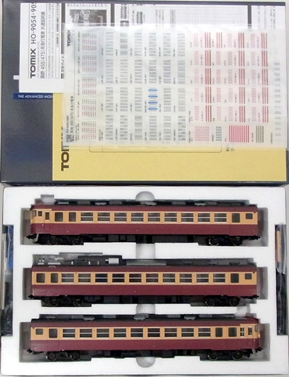 公式]鉄道模型(HO-9054国鉄 455(475)系急行電車 3両基本セット)商品 