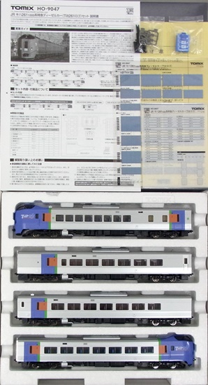 公式]鉄道模型(HO-9047JR キハ261-1000系 特急ディーゼルカー (Tilt261ロゴ) 4両セット)商品詳細｜TOMIX(トミックス )｜ホビーランドぽち