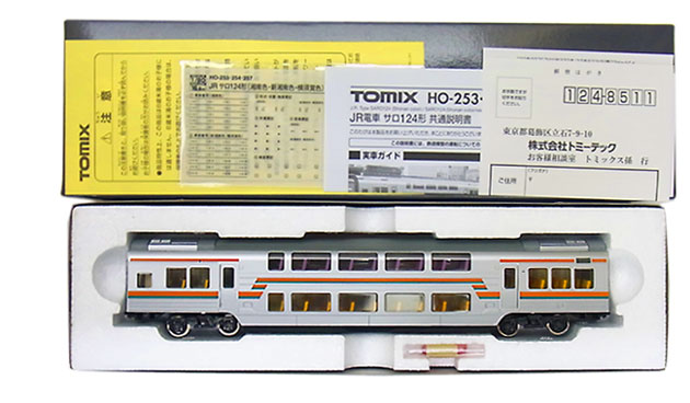 公式]鉄道模型(HO-253JR電車 サロ124形 (湘南色))商品詳細｜TOMIX 