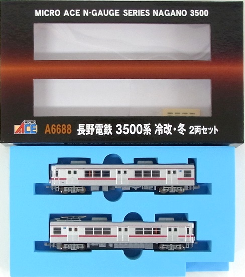 公式]鉄道模型(A6688長野電鉄 3500系 冷改 冬 2両セット)商品詳細 