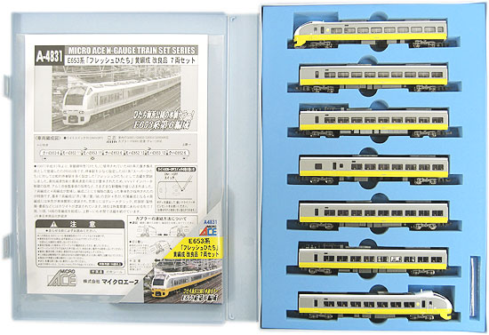 公式]鉄道模型(A4831E653系 「フレッシュひたち」 黄編成 改良品 7両セット)商品詳細｜マイクロエース｜ホビーランドぽち