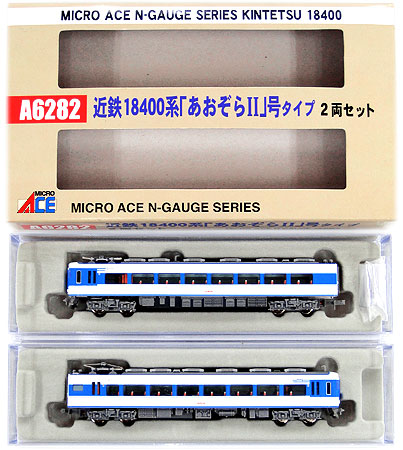公式]鉄道模型(A6282近鉄 18400系 「あおぞらII世」号タイプ 2両セット 