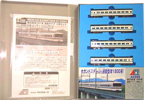 公式]鉄道模型(A2095東武鉄道 1800系 通勤タイプ 4両セット)商品詳細 