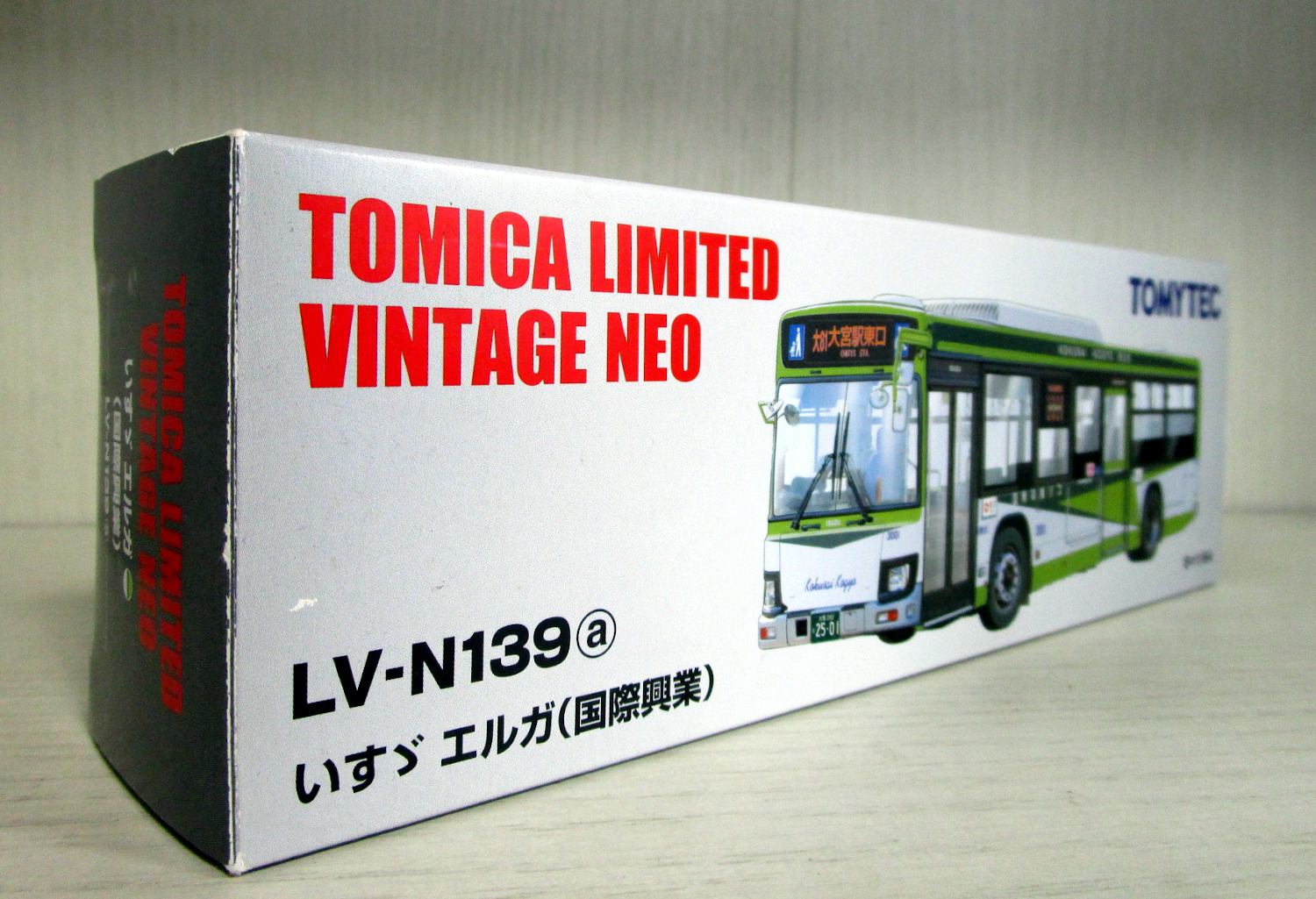 公式]TOY(トミカリミテッドヴィンテージNEO LV-N139a いすゞエルガ  (国際興業))商品詳細｜TOMYTEC(トミーテック)｜ホビーランドぽち