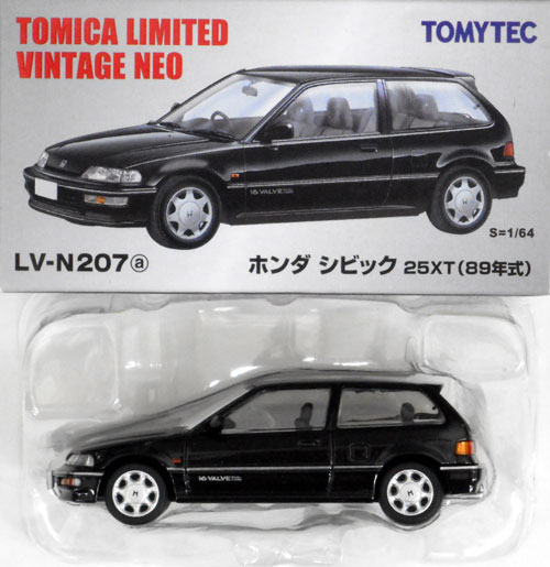 公式]TOY(トミカリミテッドヴィンテージNEO LV-N207a ホンダ シビック 25XT(黒))商品詳細｜TOMYTEC(トミーテック)｜ホビーランドぽち