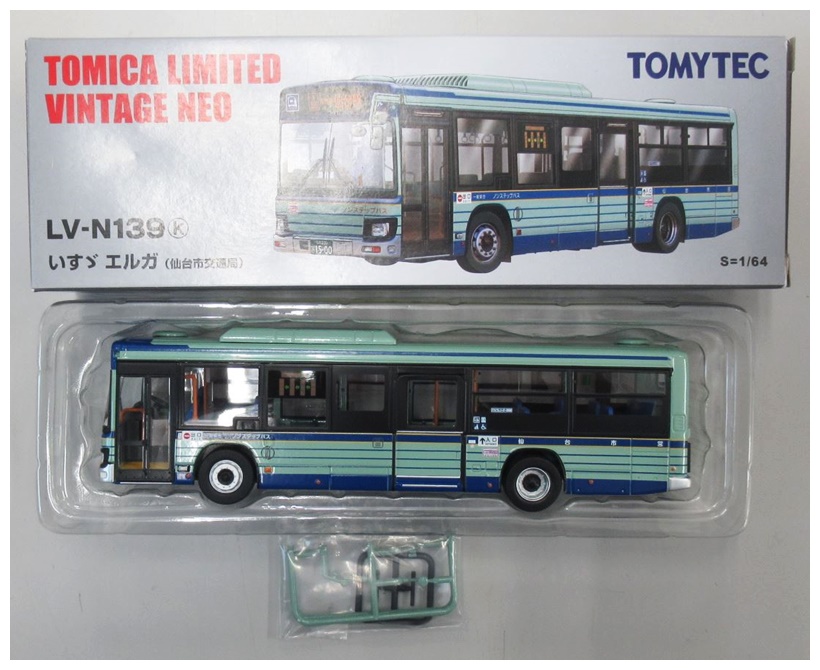 トミカリミテッド ヴィンテージネオlv-n139k エルガ仙台市交通局