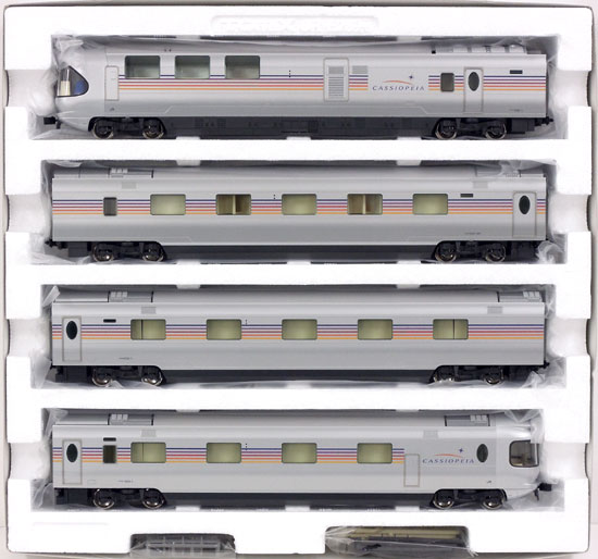 公式]鉄道模型(HO-088JR E26系特急寝台客車 (カシオペア) 4両基本