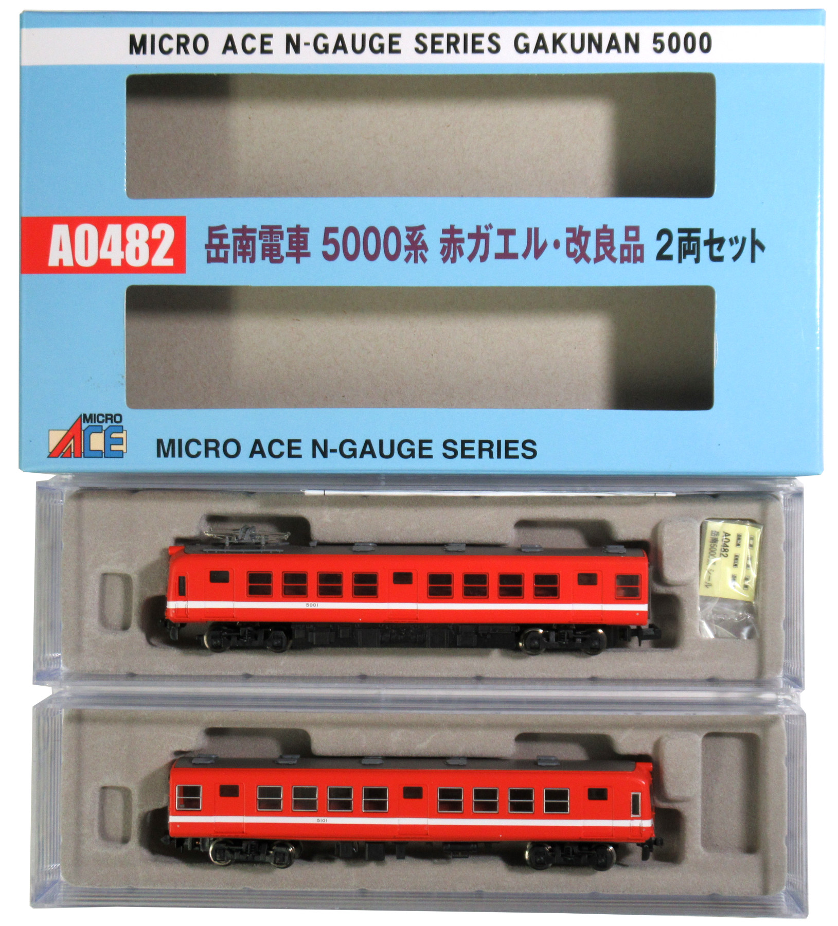 公式]鉄道模型(A0482岳南鉄道 5000系 赤ガエル改良品 2両セット)商品 