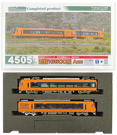 公式]鉄道模型(4505近鉄16600系 Ace 2輛編成基本セット (動力付き