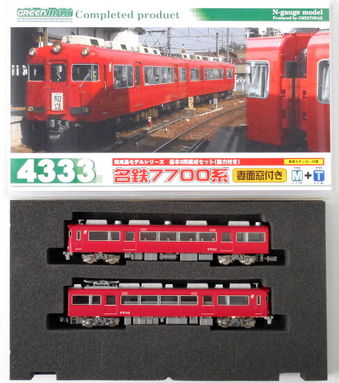 公式]鉄道模型(4333名鉄7700系 (妻面窓付き) 2輛編成基本セット (動力 