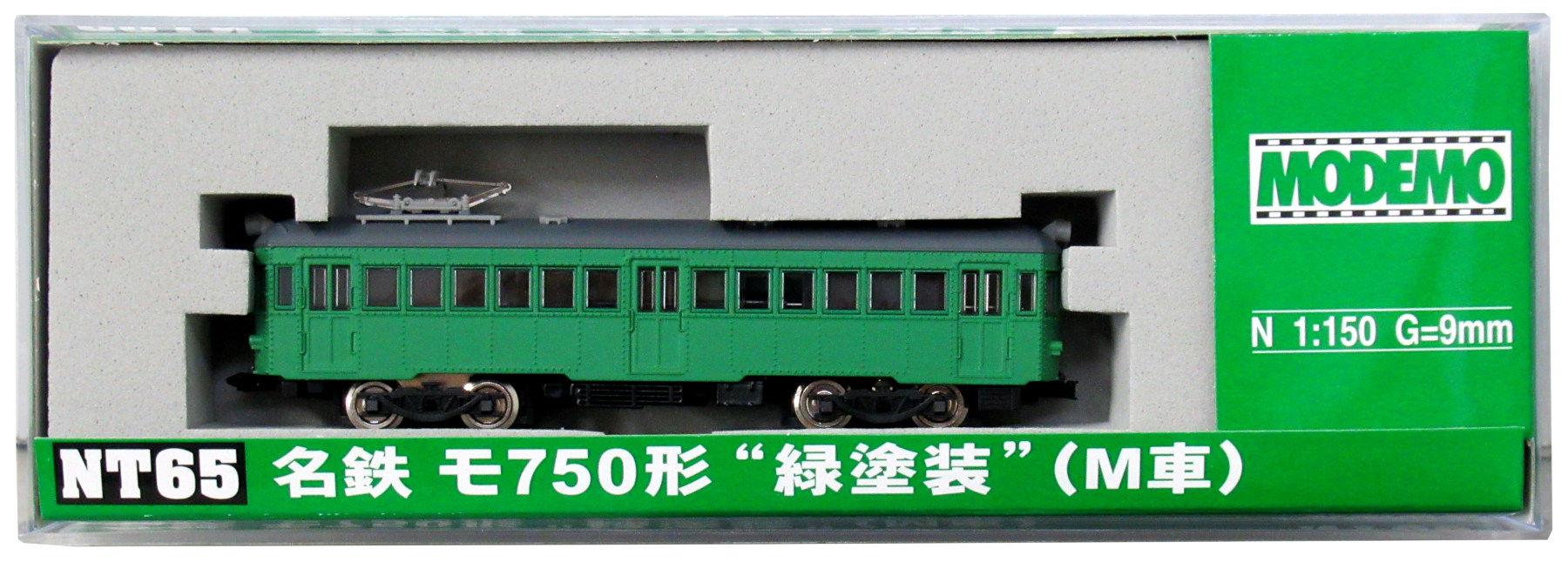 公式]鉄道模型(NT65名鉄モ750形 ”緑塗装”)商品詳細｜MODEMO(モデモ