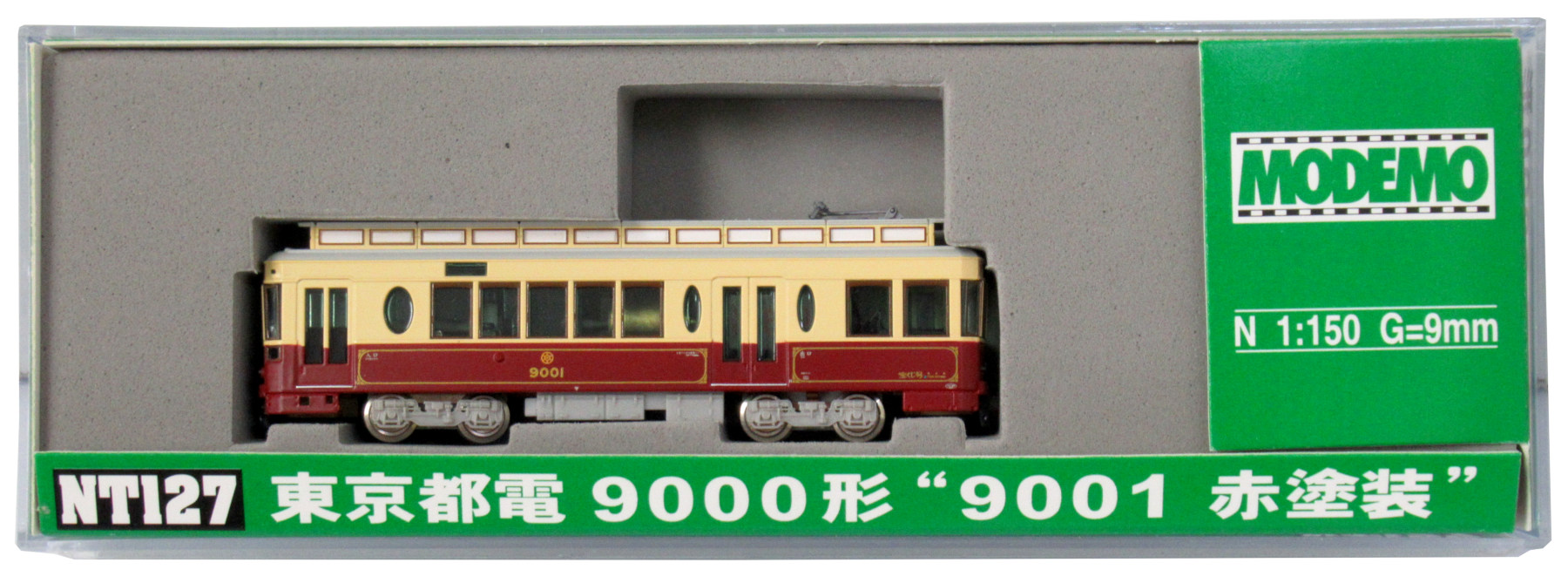 高額売筋】 Nゲージ 東京都電9000形 赤塗装”(MODEMO) “9001 鉄道模型 