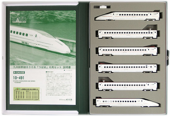 公式]鉄道模型(10-491九州新幹線 800系 「つばめ」 6両セット)商品詳細