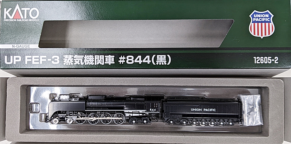 公式]鉄道模型(12605-2UP FEF-3 蒸気機関車 #844 (黒))商品詳細｜KATO