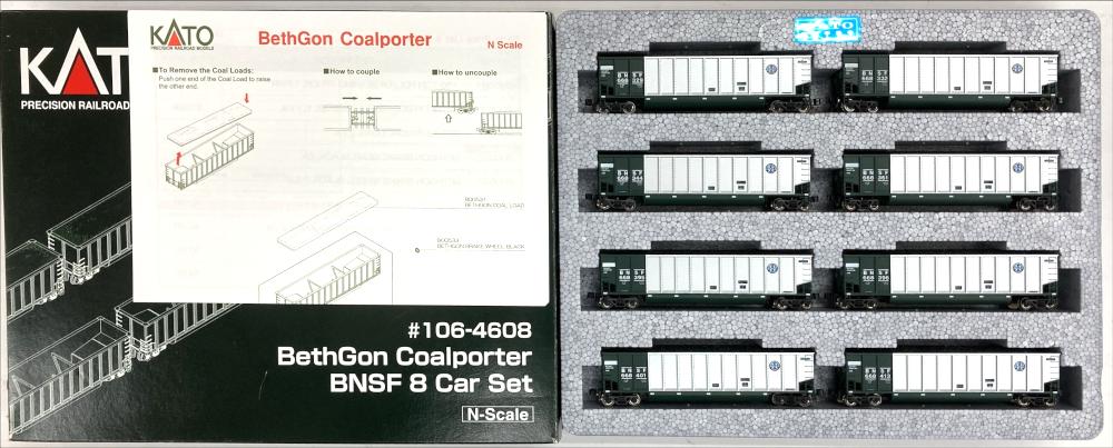 KATO Bethgon Coalporter 8両セット KATO Bethgon Coalporter 8両セット N) 106-4618 Bethgon CoalPorter