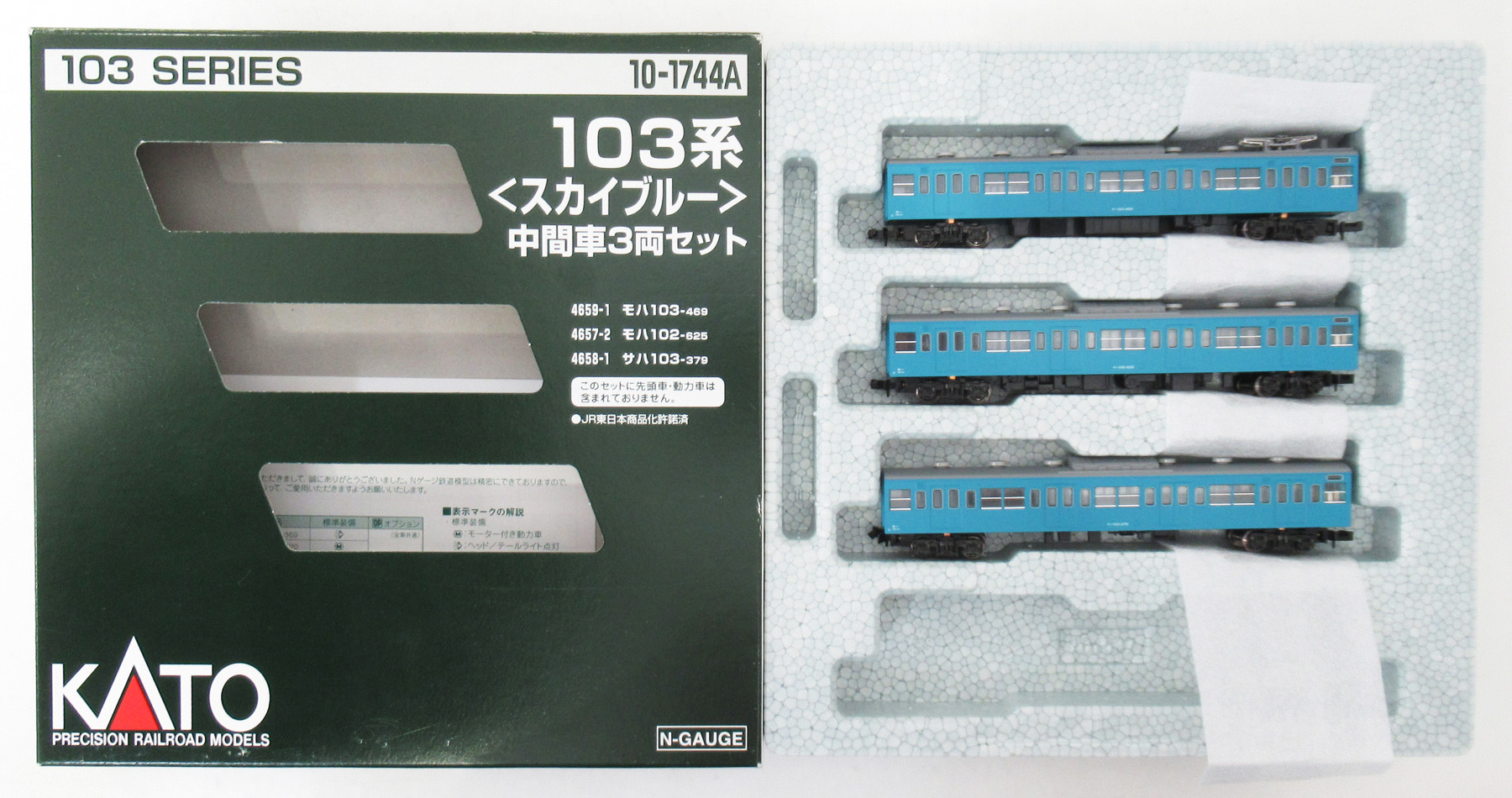 10-1744A 103系スカイブルー 中間増結