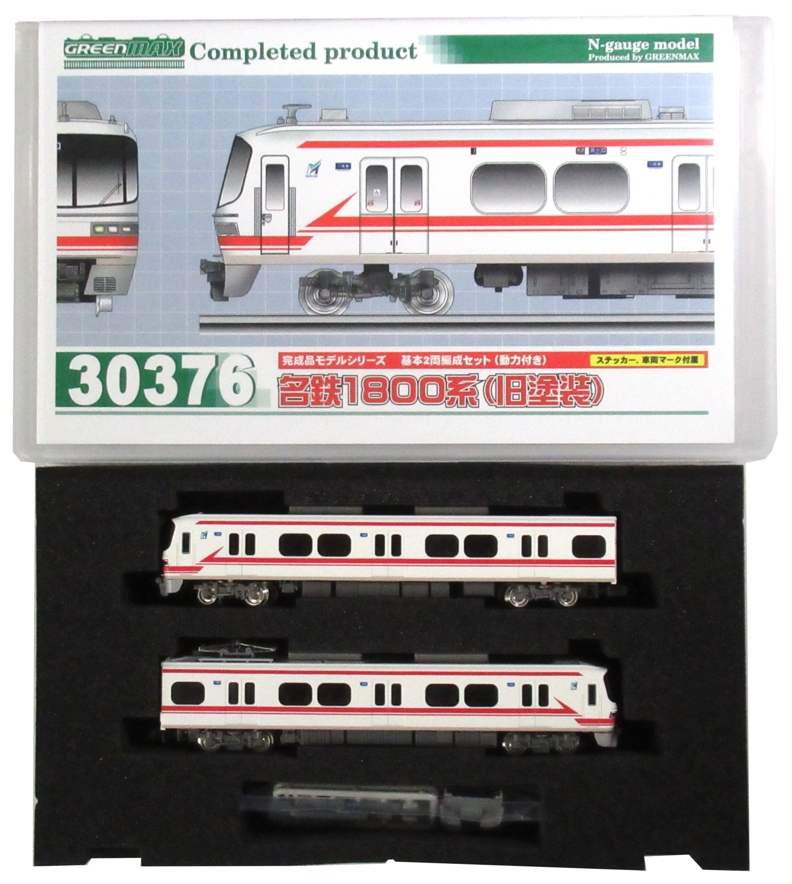 公式]鉄道模型(30376名鉄1800系 (旧塗装) 2輛編成基本セット (動力付き