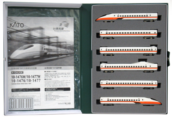 公式]鉄道模型(10-1476台湾高鐵 700T 6両基本セット)商品詳細｜KATO 