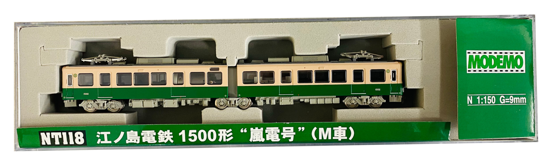 公式]鉄道模型(NT118江ノ島電鉄1500形 嵐電号 (M車))商品詳細｜MODEMO 