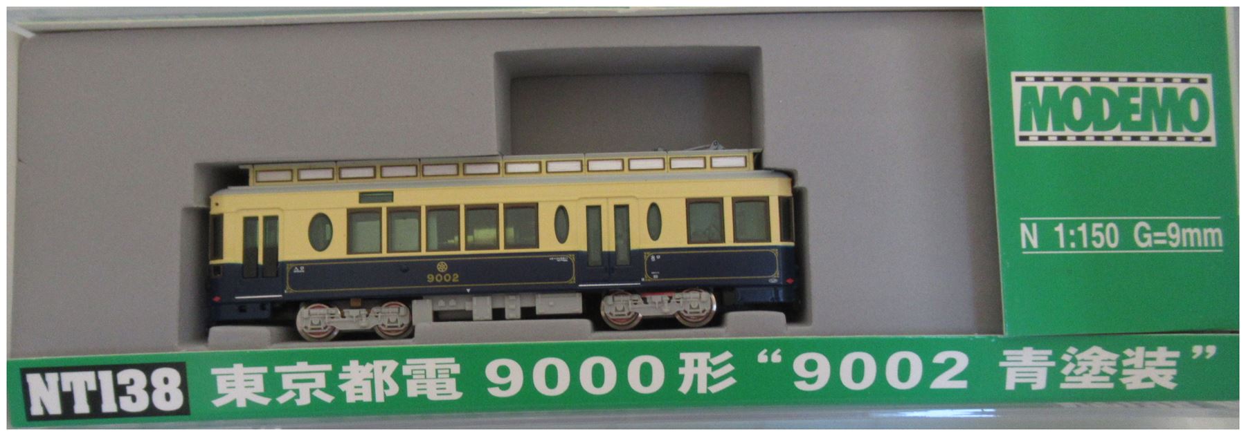 Nゲージ NT138 東京都電 9000形 “9002 青塗装