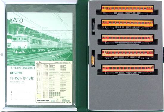 公式]鉄道模型(10-1532キハ58系 (非冷房車) 急行「ざおう」5両セット)商品詳細｜KATO(カトー)｜ホビーランドぽち